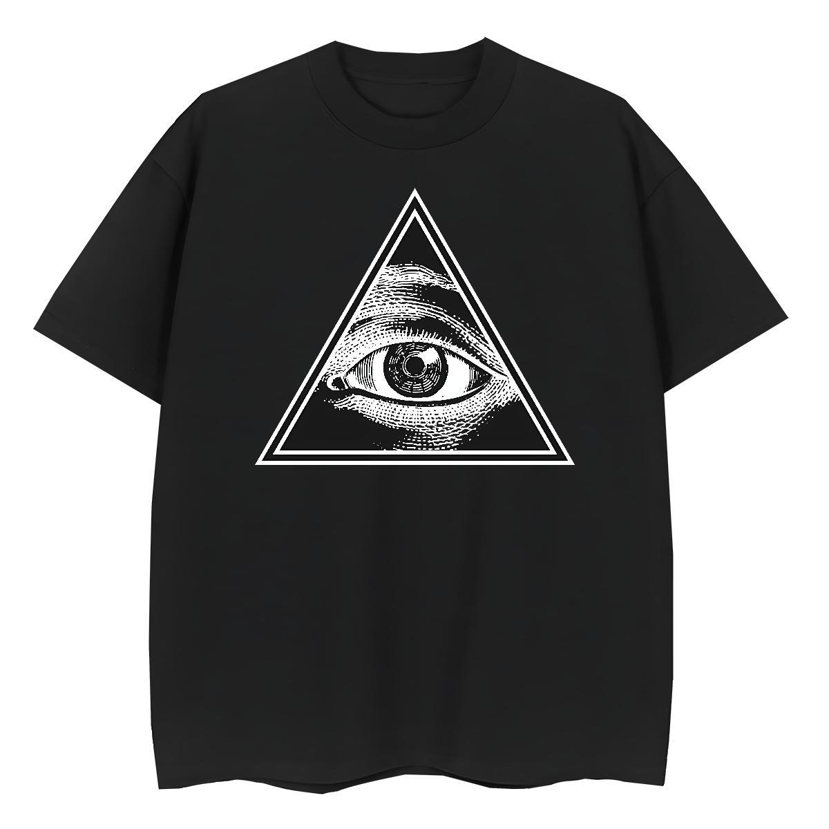Factory Direct T Shirt For Woman 230g Pure Cotton Breathable Crew Neck Spring Summer eye of the devil Women Tshirts Comfortable DIY Anime Printed Tees