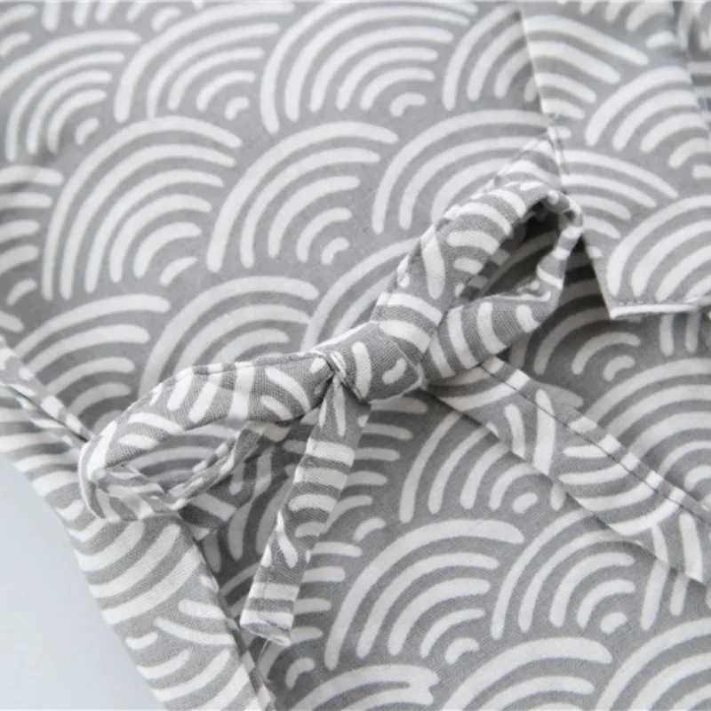 Mens 100% Cotton Gauze Robes Japanese Kimono Robe Three Quarter Bathrobe Black V-Neck Sleepwear Water Ripples Print Sleep TopsXJ241018