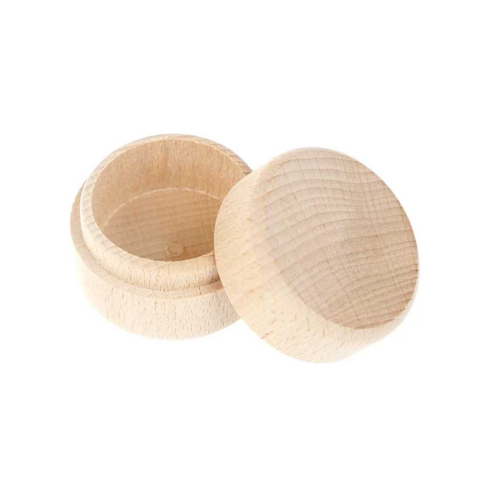 Wooden circular storage box ring box vintage wooden craft jewelry box luggage organizer accessories W241019