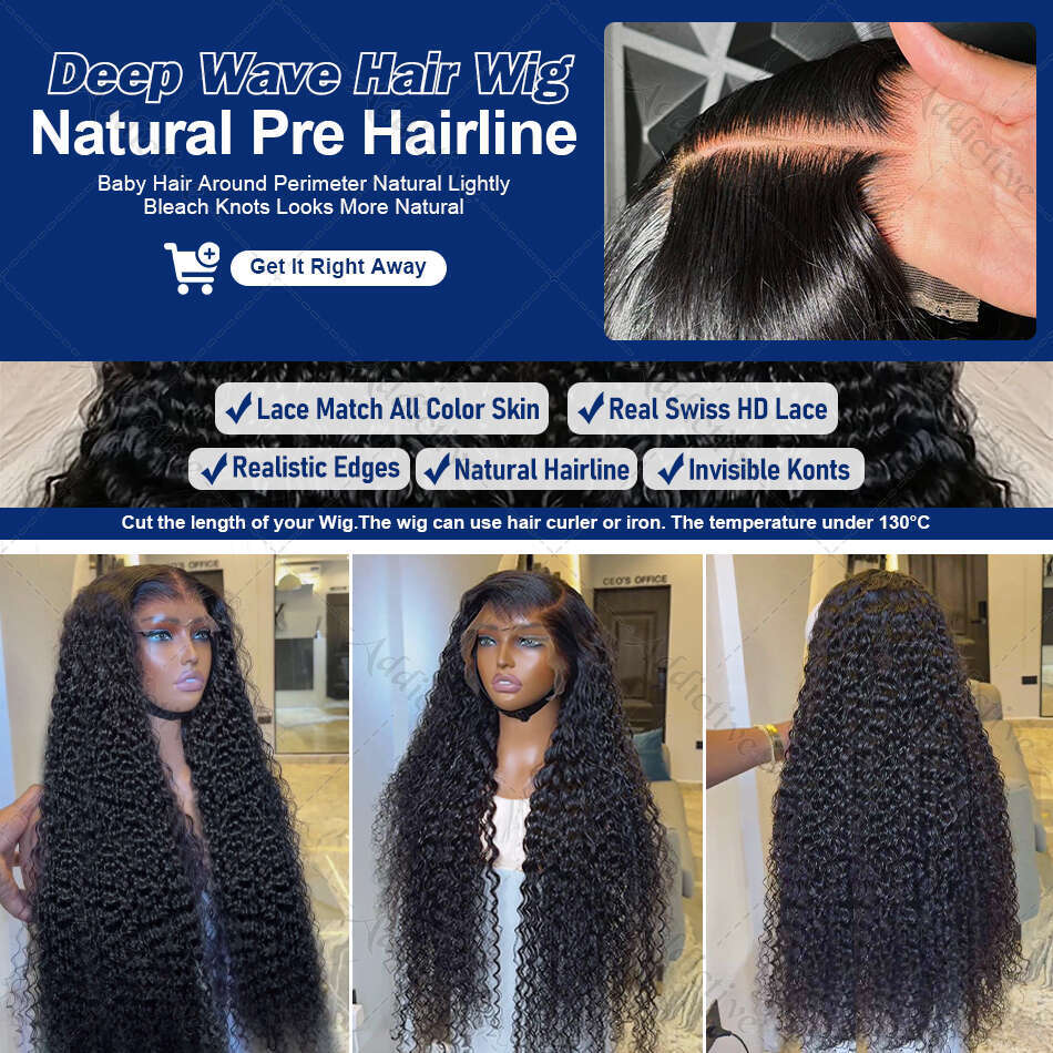 13x4 13x6 Loose Deep Wave Transparent Frontal Wigs Curly 360 HD Lace Front Human Hair 30 34 Inch 5x5 Closure Wig 200%