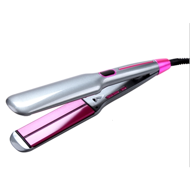 Maximum 450F Pro Flat Steel LCD Digital Display Negative Ceramic Plate Straightener Professional Straightening Tool 241018