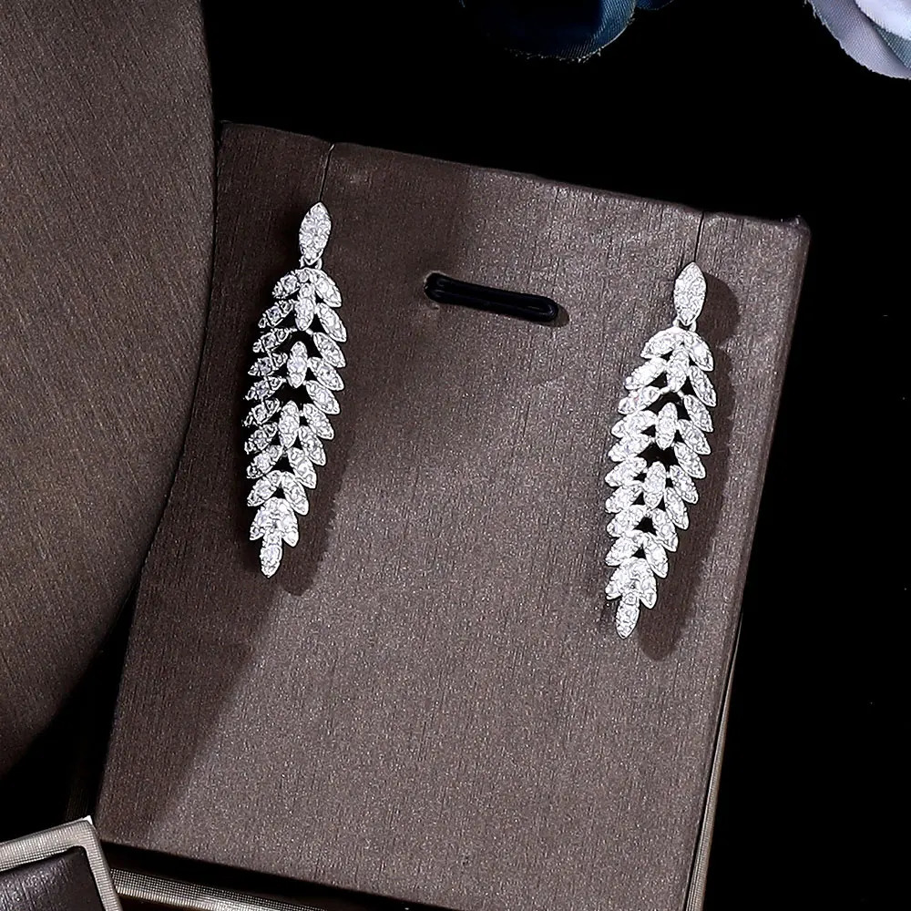 4-piece Nigeria Bridal Cube Zirconia Dubai Necklace Bracelet CZ Crystal Wedding Jewelry Set 241018