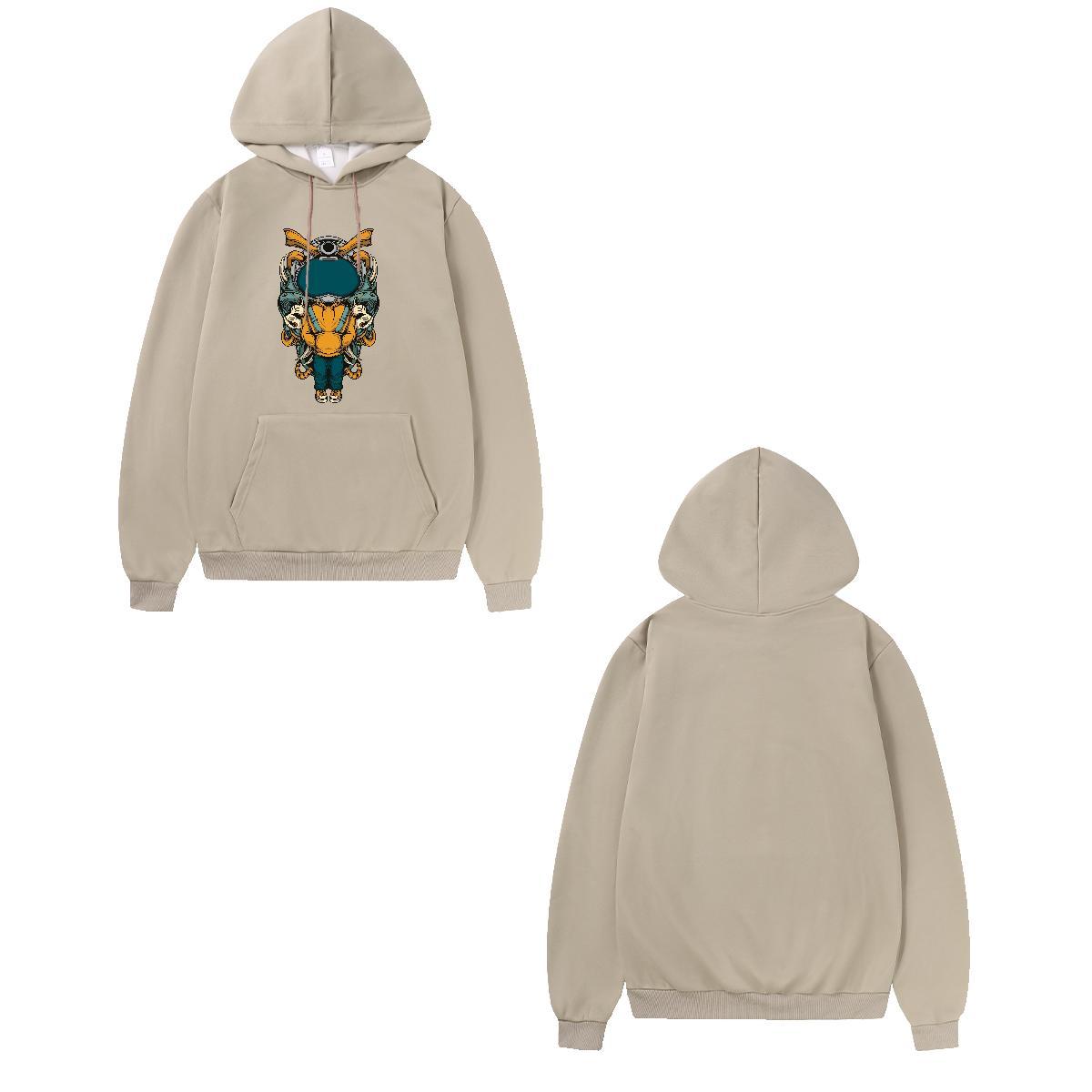 Casual New Man Hoodie Hooded Collar Free Shipping Couples Hoodie Custom Printed Top Pullover Hoodie Daily Wear Thick Fleece