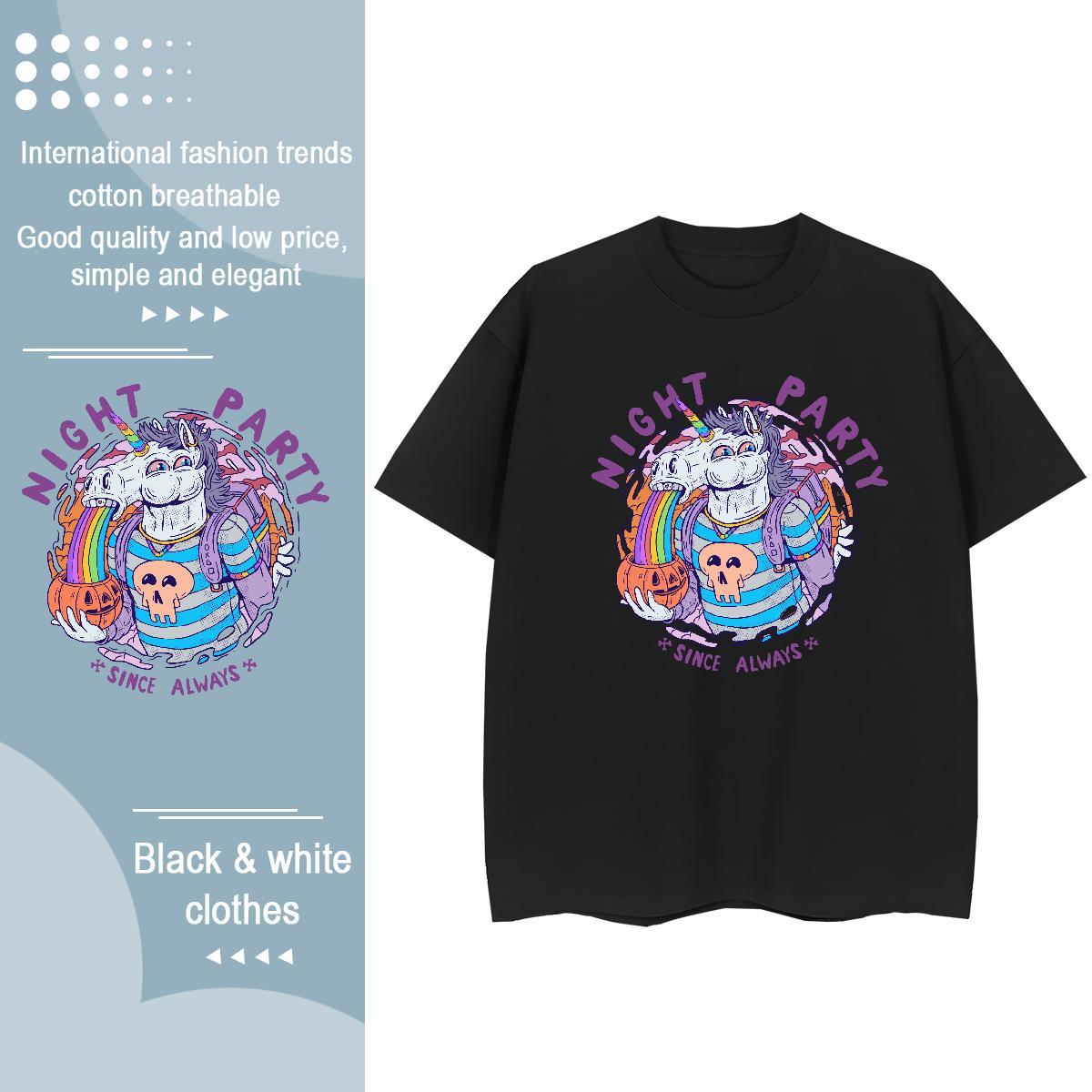 Classic Womens T Shirts 100% Cotton 230g Comfortable Street Casual skull Lady T shirt Free Shipping Skull Top Tees