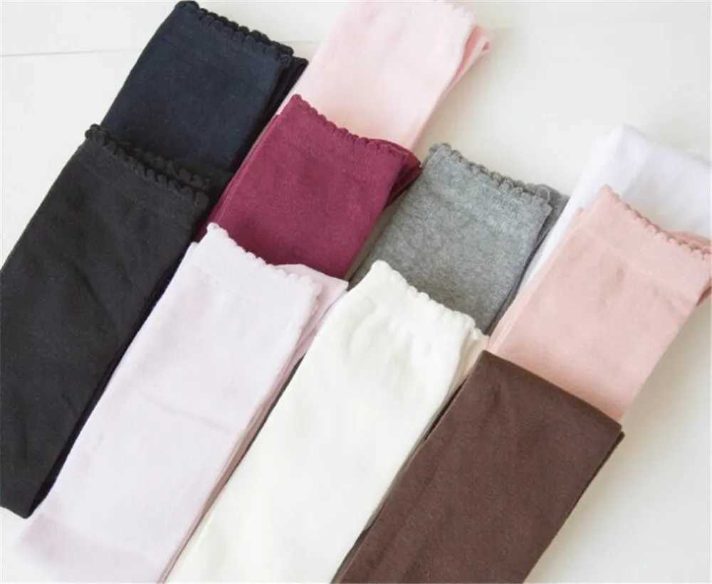Socks Hosiery Womens Overkn Socks Stockings solid color Lolita dress socks B418 Y24083304SF1