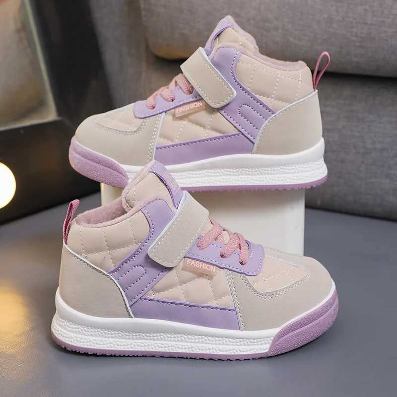 Athletic Outdoor Childrens sports shoes winter warm walking shoes childrens casual sports shoes H241019