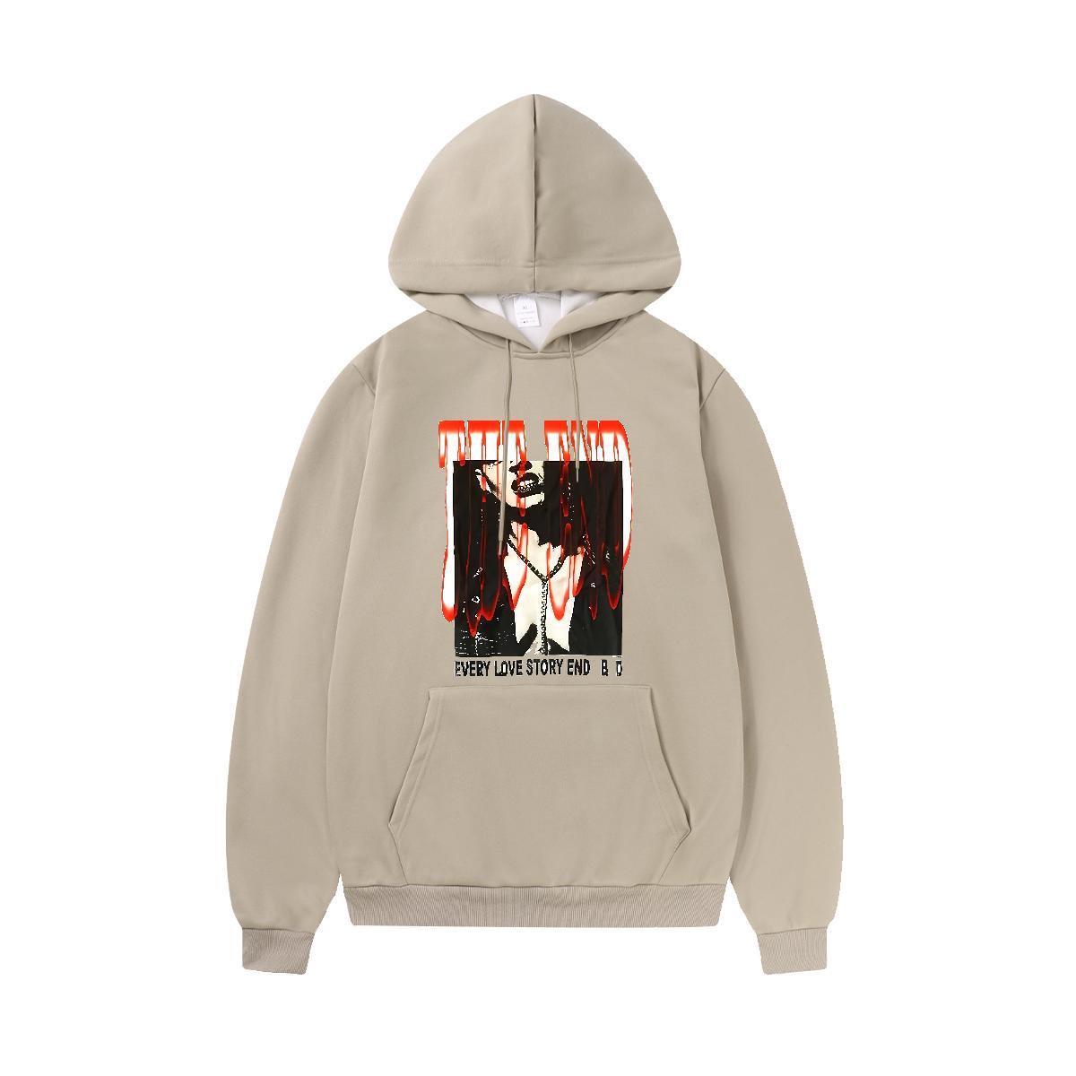 Fashion New Mens Hoodie Sweatshirt Long Sleeve Soft Classic Hoodie Pullover Custom Printing Pullover Hoodie Anime Printing Street Thick Fleece