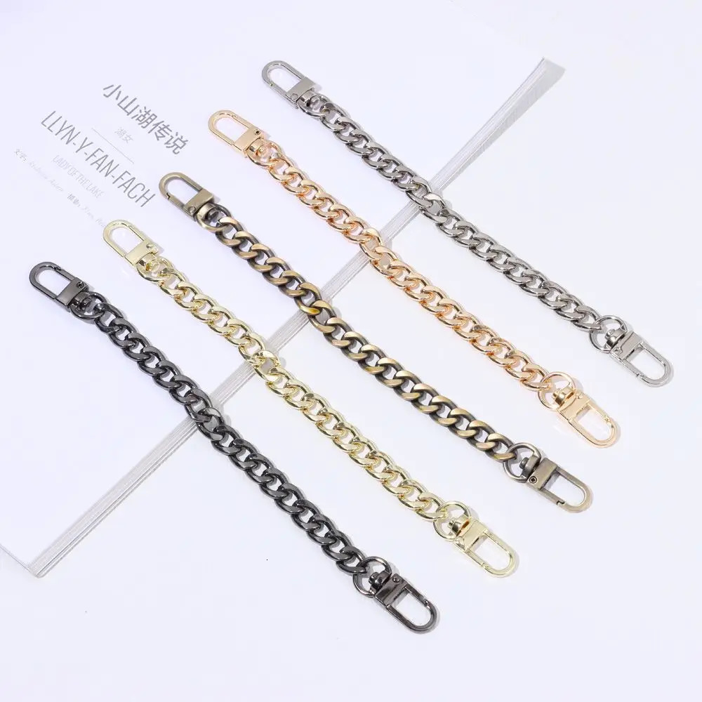 DIY Metal Flat Chain Mini Purse with Buckle for Messenger Bag Strap Extender Handbag Accessory 241017
