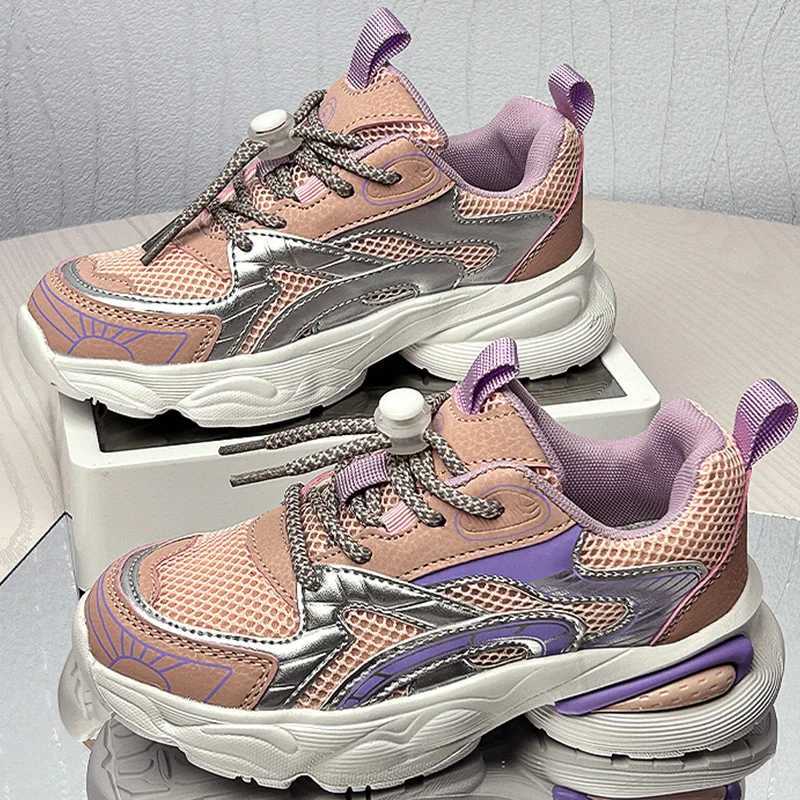 Athletic Outdoor Childrens running shoes high-quality mesh casual shoes lightweight pads comfortable and breathable childrens sports shoes H241019