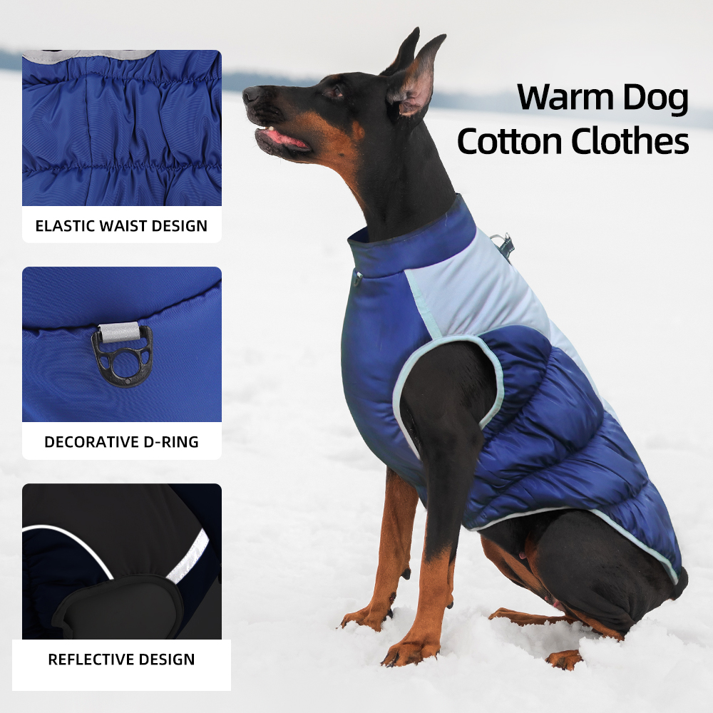 Amazon's best-selling pet winter clothes, windproof pet cotton clothes, large dog clothes, pet clothes