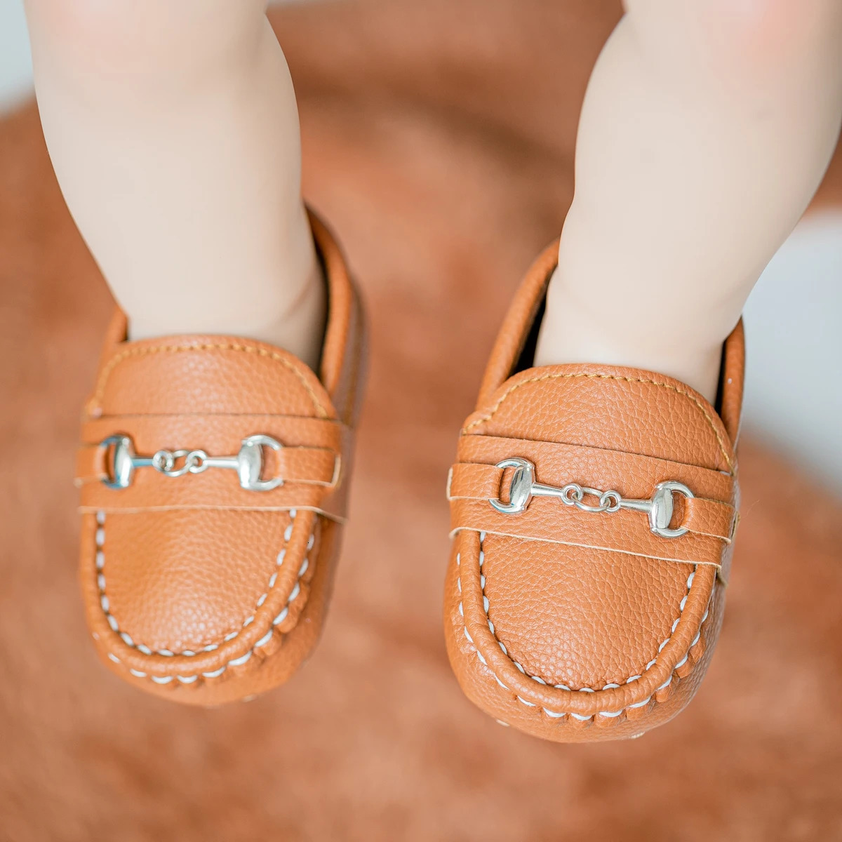 KIDSUN 3colors born Infant Boys Girls Shoes PU Leather Loafers Dress Oxford Prewalker Walking Flat Lazy Crib 241018