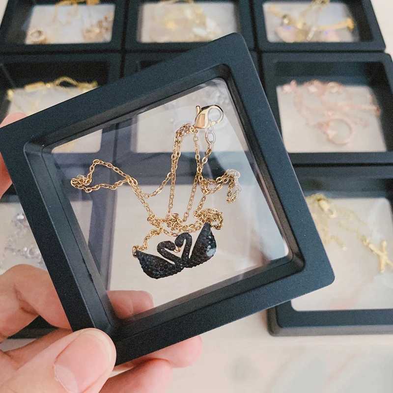 Jewelry Box Transparent Storage Manager Display Portable Lock Necklace Earrings Ring Stand Display Jewelry Box W241019