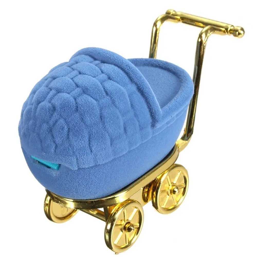Portable Fashion Necklace Box Storage Box Gift Box Jewelry Display Stand Velvet Handcart Ring Box W241019