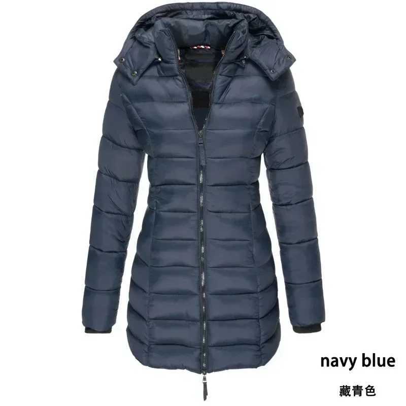 Womens Long Thickened Warm Jacket Coat Down JacketX241019