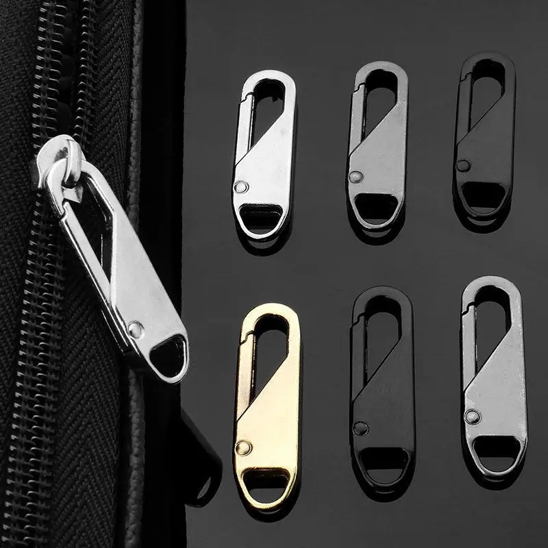 110Pcs Zipper Slider Puller Instant Repair Bag Replacement Bad Buckle Travel Suitcase Head DIY Sewing Craft 241017