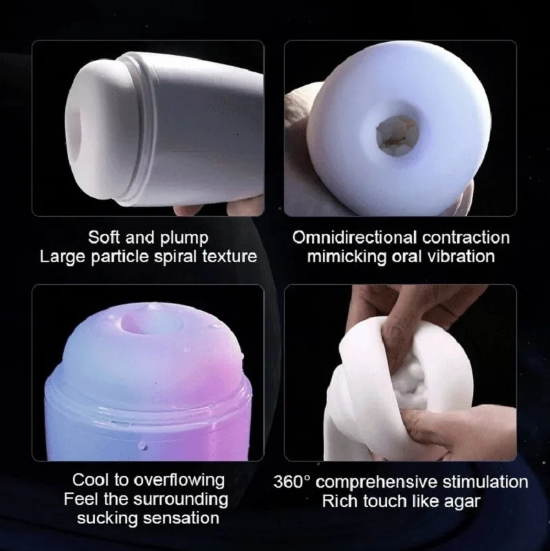 Automatic Sucking Male Masturbator Cup Heated Vibration Masturbation Suction Vagina Machine Blowjob Adult Sex Toys for Men Goods 241010
