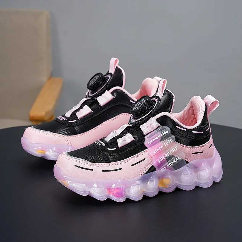 Athletic Outdoor Spring Children Girls Boys PU sports shoes childrens casual shoes childrens fashionable tennis high-quality sports apartment size 26-