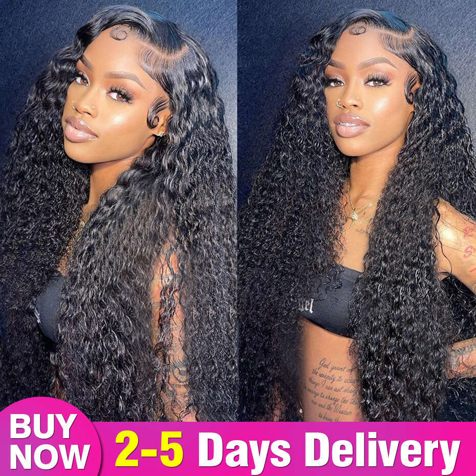 Long For Women 13x6 13x4 Brazilian Deep Curly Wave Human Full Lace Frontal Wigs Jarin Hair