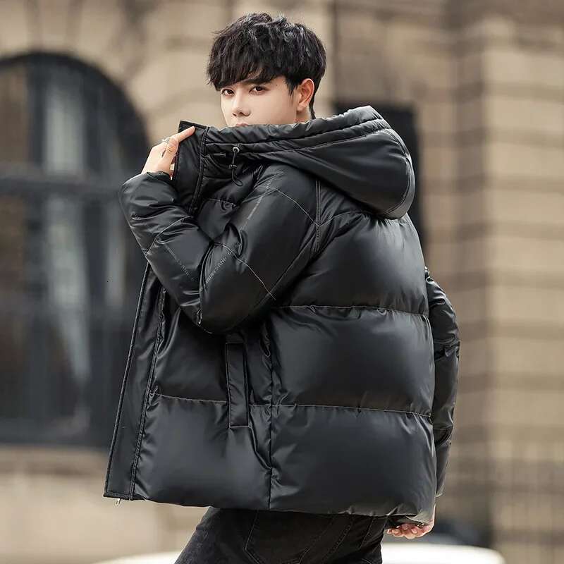 Fashion New Winter White Duck Down Mens Hoodies Puffer Jacket Casual Warm Male Windproof Ski Coats