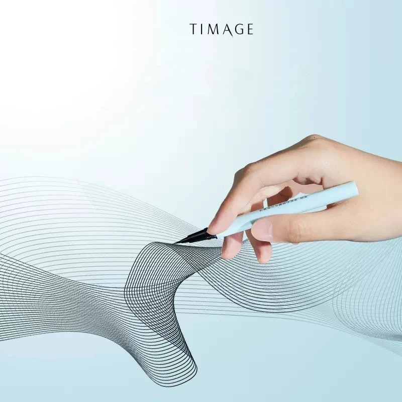 Timage eyeliner pen black liquid eyeliner pen durable waterproof stain free ultra-fine eyeliner pen 241018