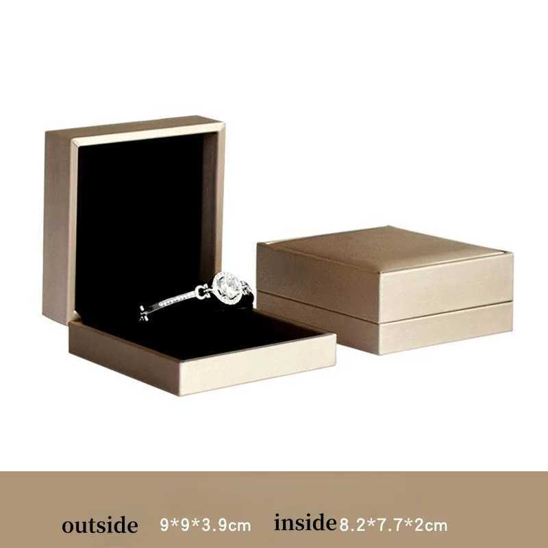 No jewelry packaging high-end brushed PU leather box ring bracelet earring necklace jewelry gift packaging box W241019