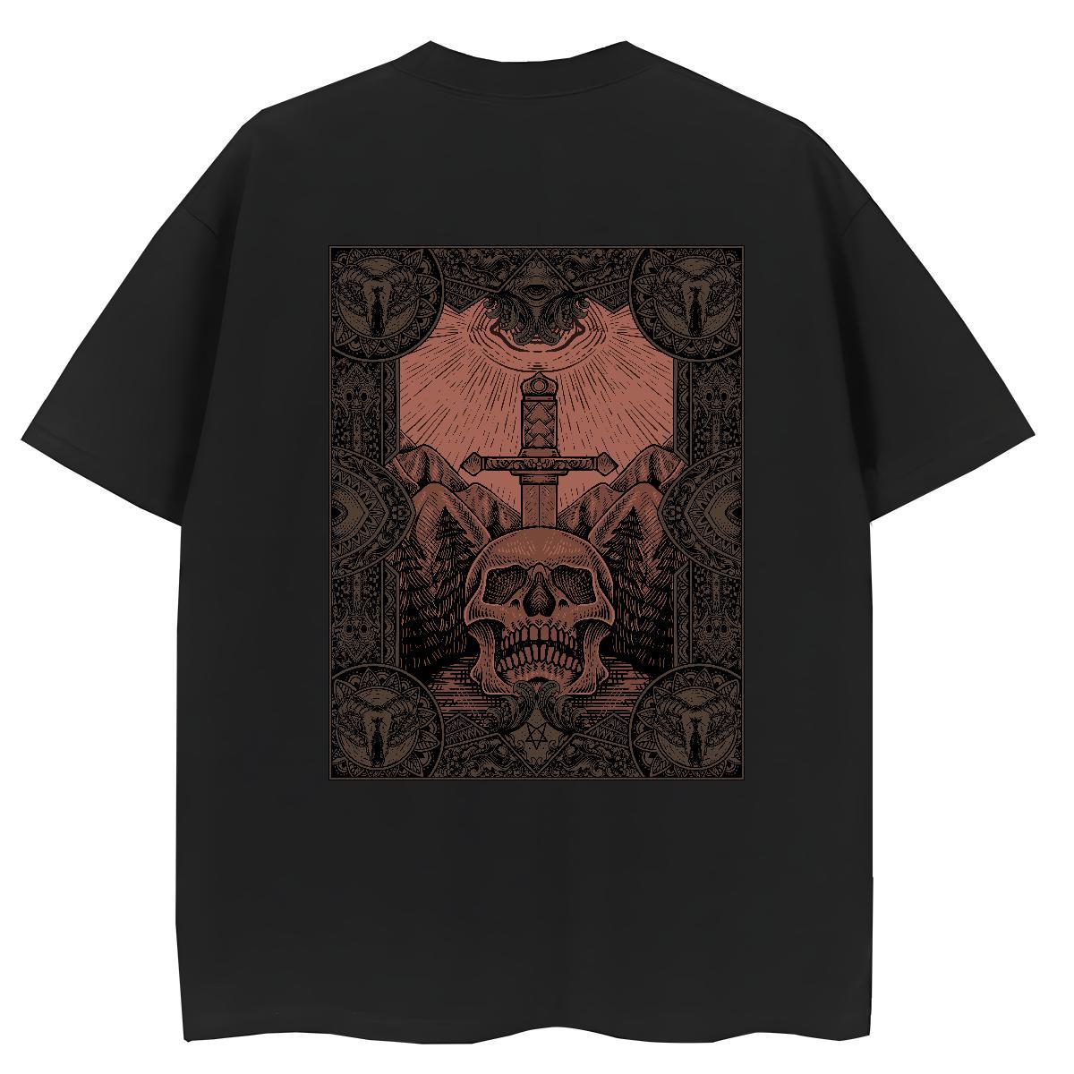 Brand T Shirt For Woman 230g 100% Cotton Short sleeve Soft Hip Hop skull Couples T Shirts Designer Nice Cartoon Print Tees Shirts