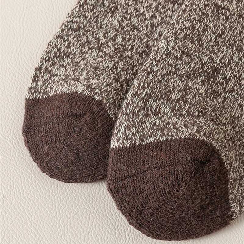 2024 New Autumn Winter Mens Warm Socks Christmas Thickened Wool Warm Womens Tube Socks Anti-odorant Woolen SocksXJ241019