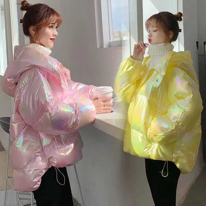 Women's Down Parkas Light colored washable cotton padded jacket new Korean version loose winter jacket design niche cotton padded jacket Y241019K