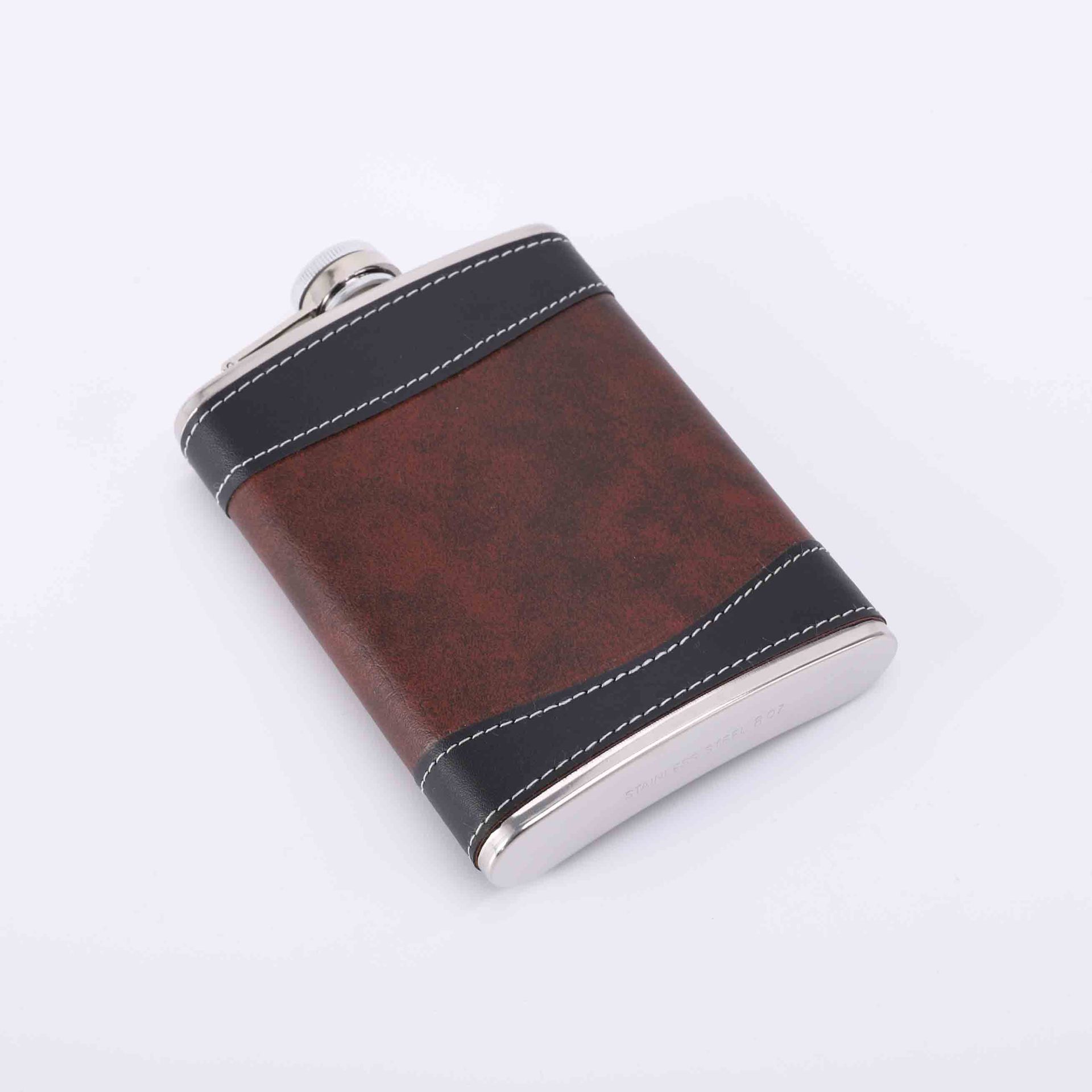 New Creative Compact Portable 8-ounce Stainless Steel Wine Pot Outdoor Indoor Universal Customizable