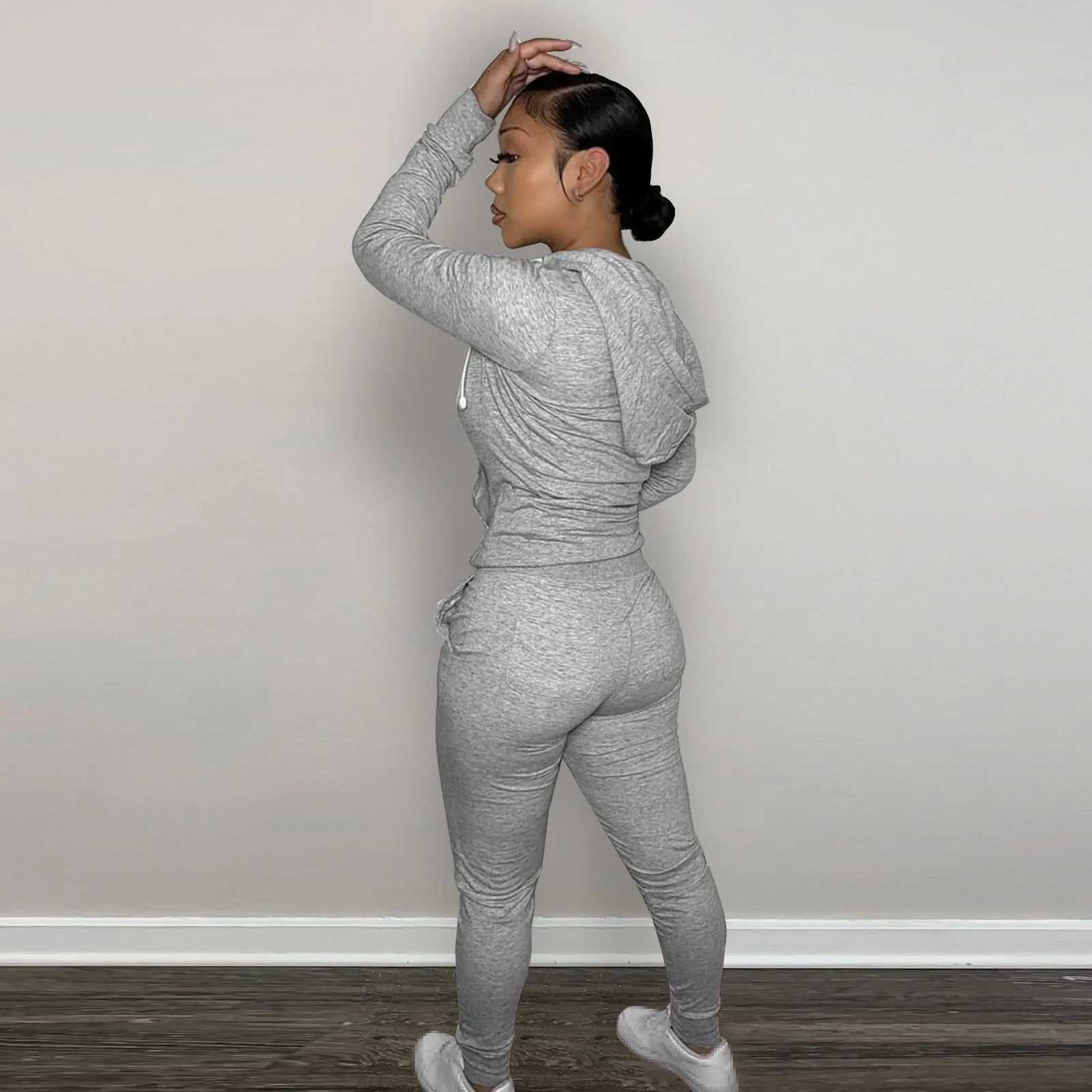 Women's Two Piece Pants Fall Outfits Womens Two Piece Set Womens Two Piece Set Sweetsuits for Women tracksuits Hoodies Pants sets fall clothing 2