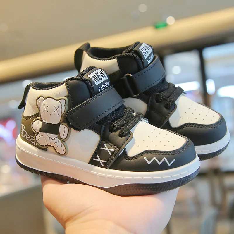 Athletic Outdoor 2024 New Childrens Sports Shoes Boys Fashion Board Shoes Dent Sports Shoes Girls Casual Shoes Outdoor Apartments Autumn Childrens Sho