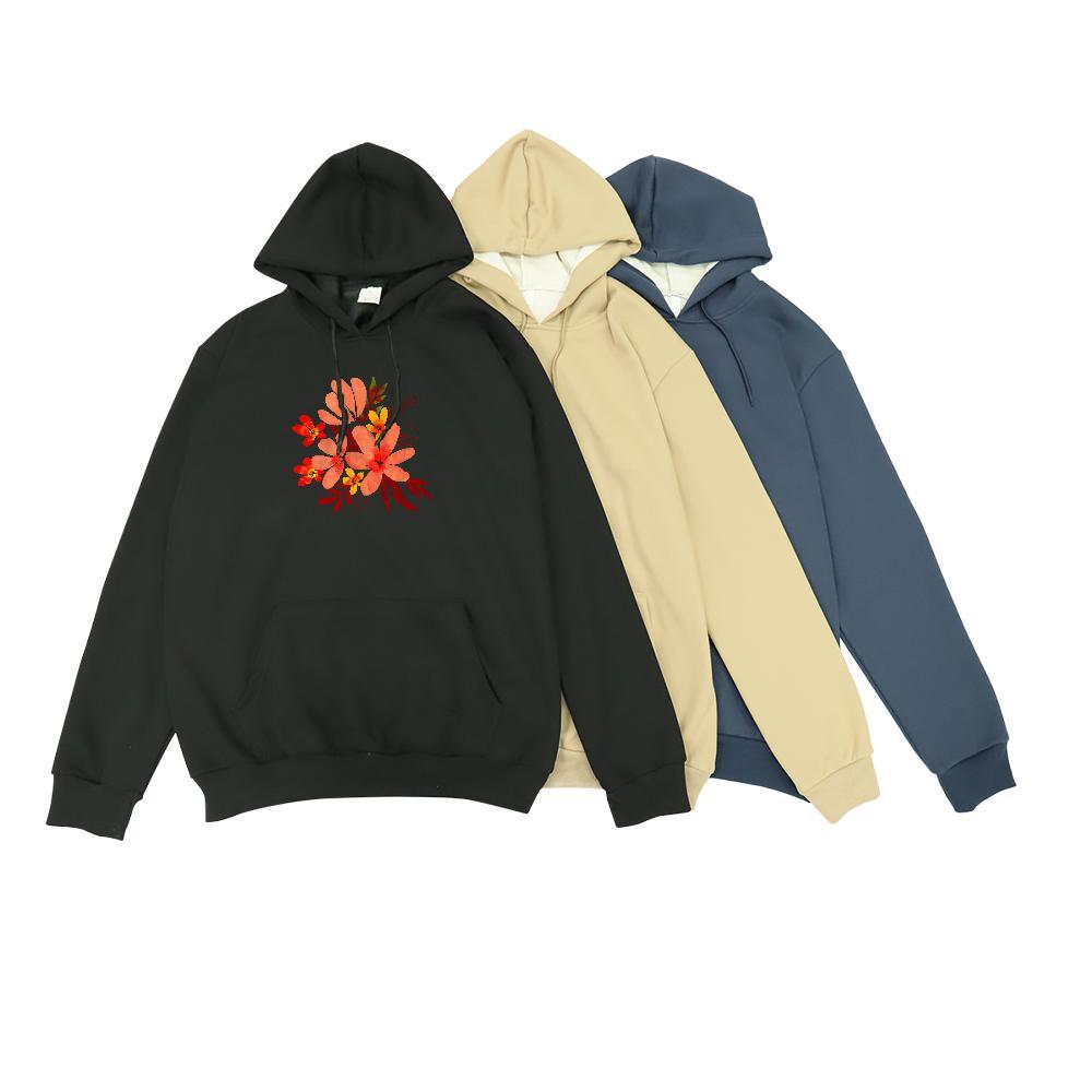 Casual New Hoodie for Men Hooded Collar Breathable Warm Men Tops Hoodie DIY Anime Clothings Outdoor Thick Fleece