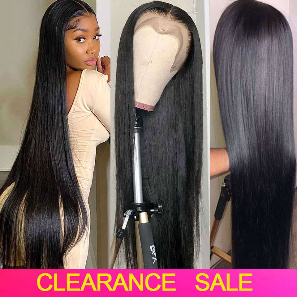 Straight Front 13x6 13x4 360 HD Transparent Lace Frontal 5x5 Glueless Wig 4x4 Closure Human Hair Wigs for Women