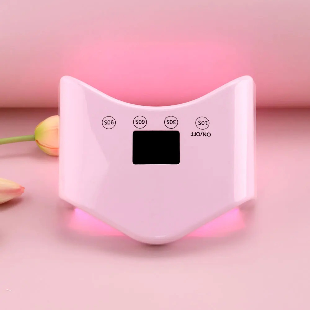 48W Mini Charging LED Light Portable Drying Machine Cordless Nail Red USB Cable Port Desktop n 365nm 405nm 241018