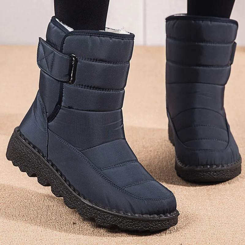 Womens boots snow casual shoes womens waterproof boots warm womens boots plush Bottas unprinted winter shoes 241018