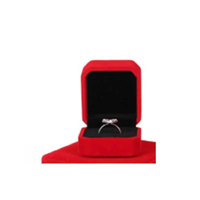 High quality 1 square wedding velvet earring ring box jewelry display box gift box fashion jewelry box accessories W241019