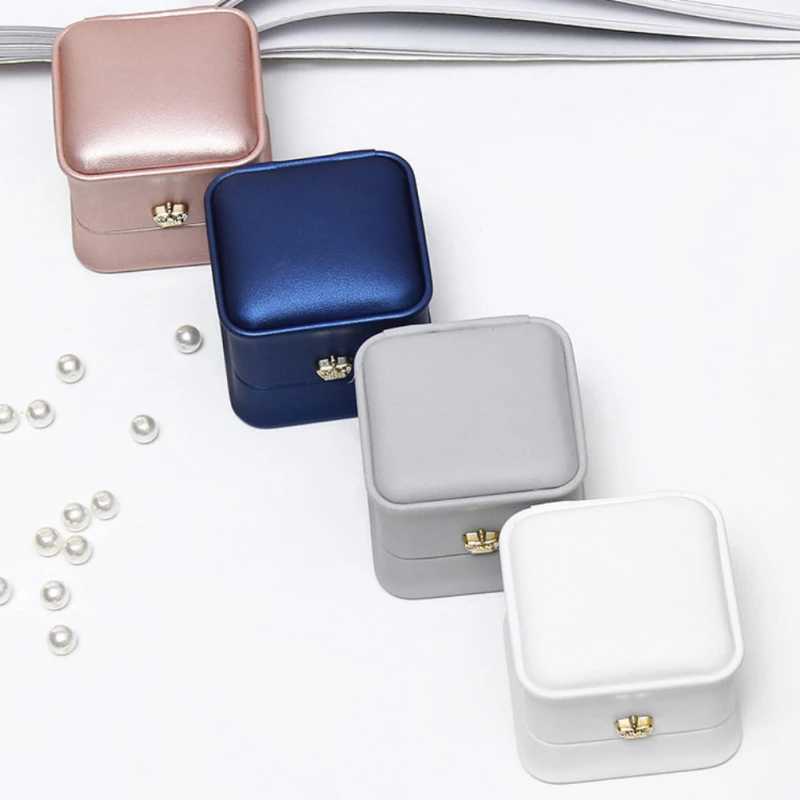Fashion jewelry box vintage multi-color ring earrings pendant velvet ring box wedding engagement bride display packaging gift W241019