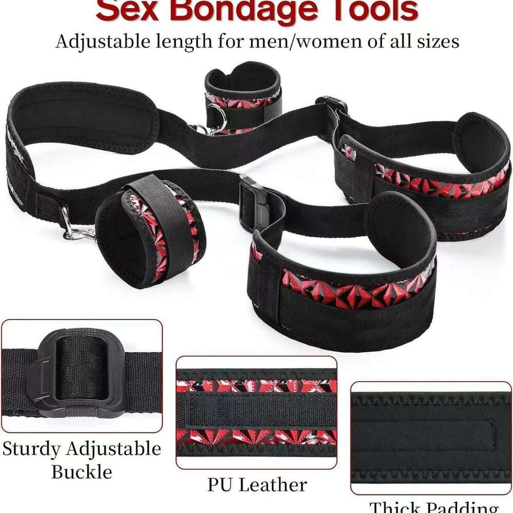 BDSM Sex Bondage Handcuffs Fetters Foot Fetish Leg Open Restraint Sex Game Accessory Sex Toys for Private Life Training Tool
