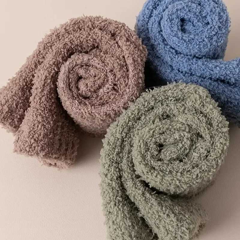 Winter Coral Fleece Warm Sock Anti Odor Comfortable Thick Plush Thermal Socks Outdoor Sports Foot Protection Anti Wear HosieryXJ241019