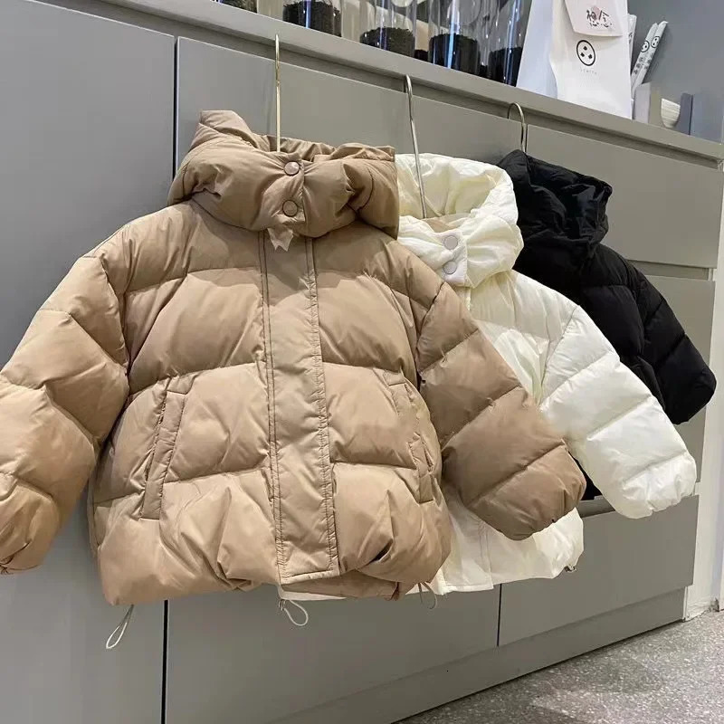 Children Korean Down Cotton Parkas Child Cottonpadded Coat Boys Clothing Kids Winter Jacket for Warm Thick Girls Outerwear 241018
