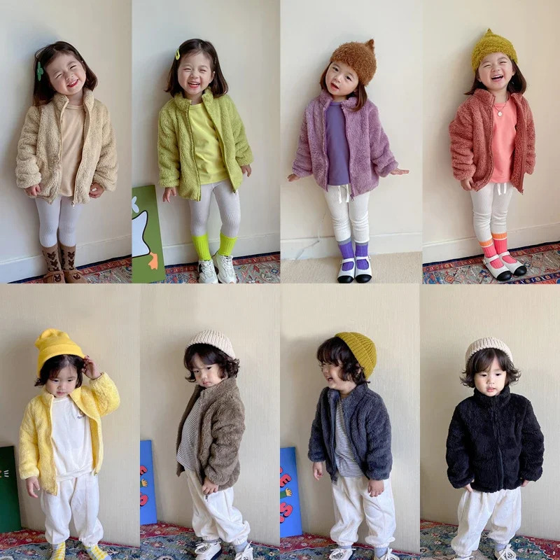 Kids Winter Coats 2024 Children Outerwear Boy Warm Fleece Jacket Baby Girls Jackets for Autumn Spring Clothing 241018