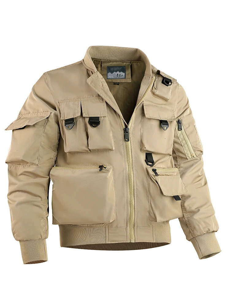 autumn/winter mens casual trend outdoor military off-road sports windproof and waterproof tactical jacket 241007