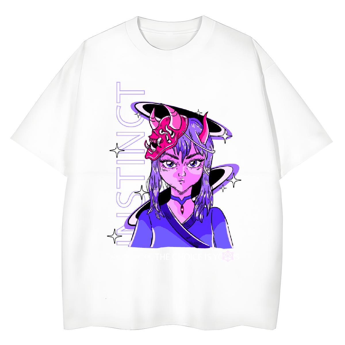 Fashion Casual T Shirt For Woman 230g 100% Cotton Breathable Short Sleeve Sports Street Wear portrait Unisex Tshirts Popular Custom Cartoon Tops Tees