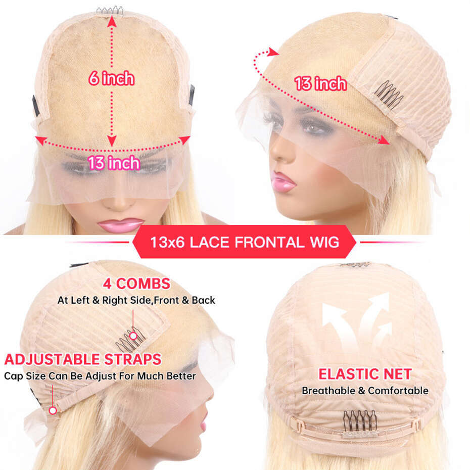 30 36 inch Hot Pink Transparent Front Wig 13x6 Lace Frontal For Women Long Straight Colored Human Hair Wigs