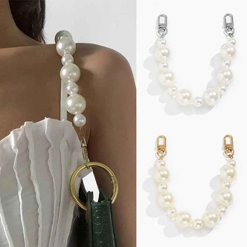 Fashion Pearl Bag Decoration Luggage Accessories Chain Women Handbag Shoulder Strap Decorative 241017