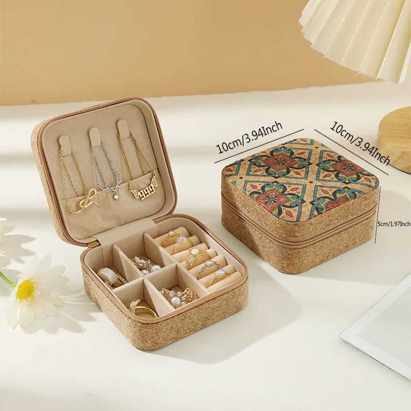 Jewelry organizer showcases travel jewelry boxes portable jewelry boxes travel earrings rings storage boxes W241019