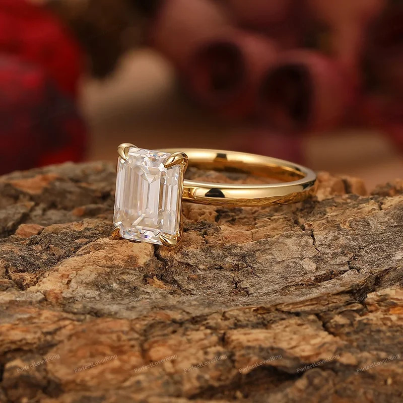 High quality jade cutting 1ct 2ct 3ct card ring 925 sterling silver engagement ring 241007