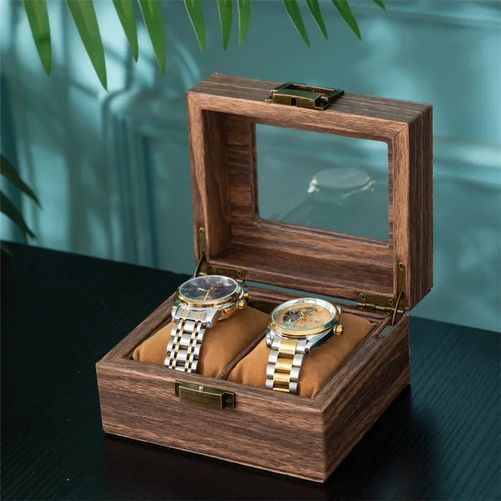 handmade wooden 6/10/12 grid watch box watch display box jewelry rack storage organizer 241007