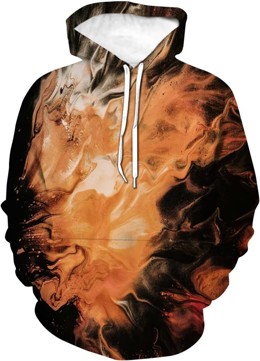 Hoodie for Mens Womens Trippy Funny Sweatshirt Novelty Art Pattern Hoodie Graphic Hoodies sweatshirt Pullover Long Sleeve breathable
