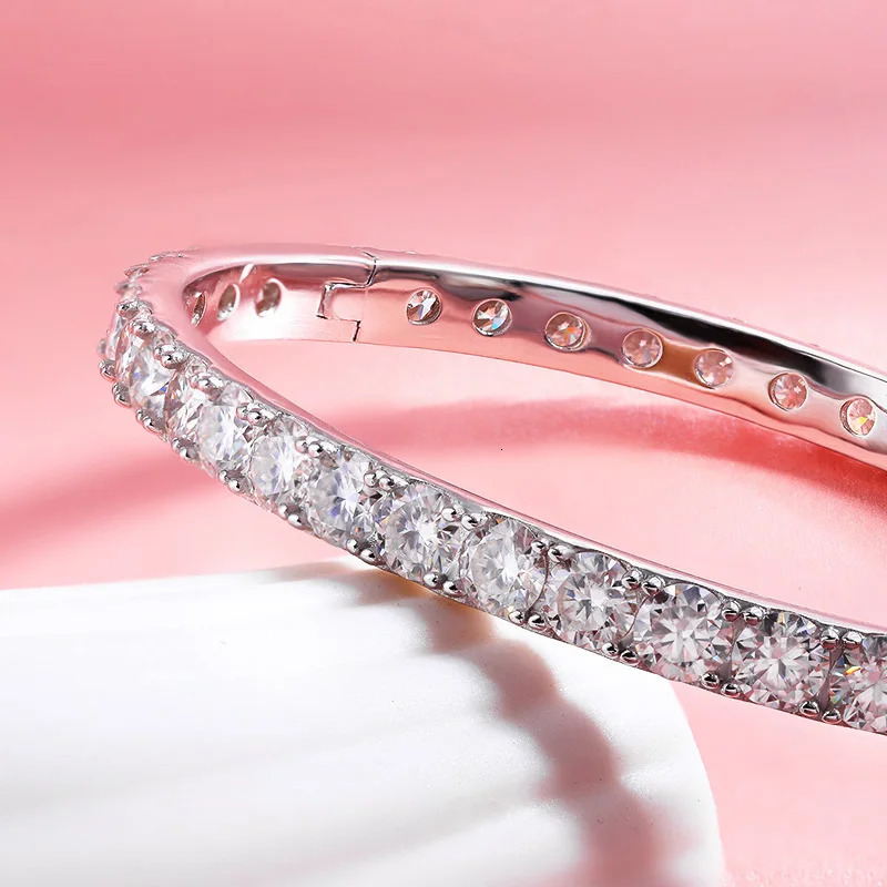 TBCYD 4MM D VVS1 Womens Bracelet GRA Certified S925 Silver 18k Platinum Plated Diamond Bracelet Christmas Gift 241007